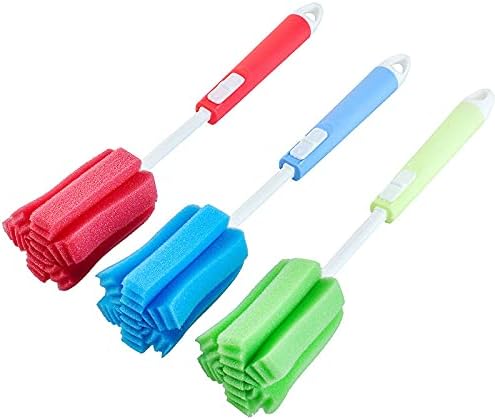 3 Pcs Bottles Dishwashing Foam Sponge Brush by Lokusel