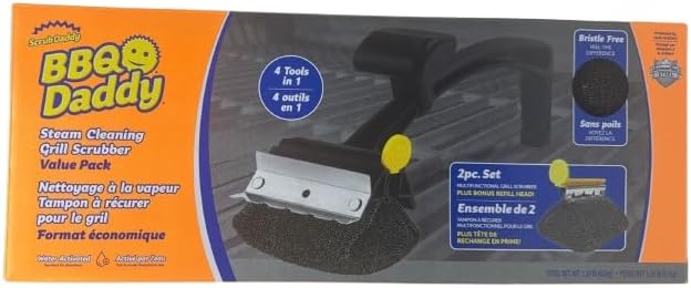 Scrub Daddy - BBQ Daddy Steam Cleaning Grill Scrubber Value Pack, Durable & by ScrubDaddy