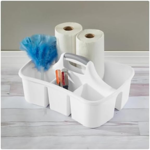 Large Cleaning Caddy Tote with Dividers - Image 4