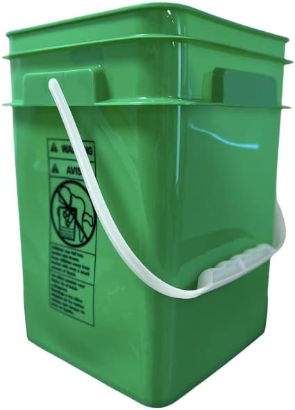 House Naturals 4 Gallon Square Food Grade Bucket Pail - Image 8