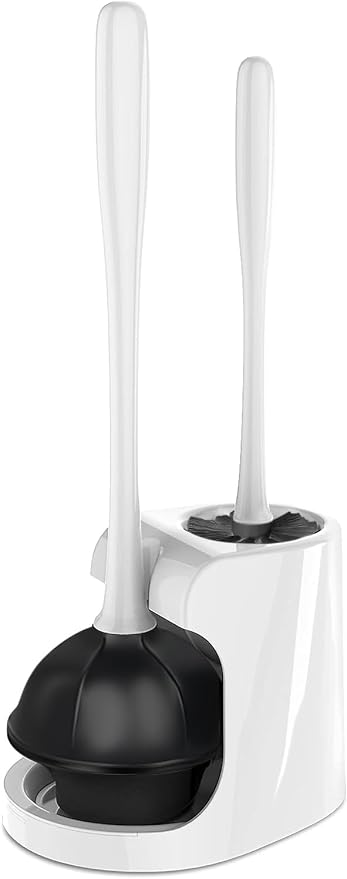 2 in 1 Toilet Brush and Plunger Set by ZahariHome