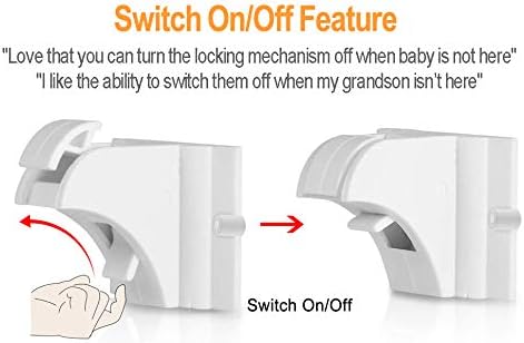 Vmaisi Adhesive Magnetic Locks for Cabinets & Drawers - Image 2