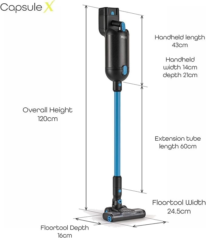 X Cordless Vacuum Cleaner | Mini Power Brush, Hard Floor Roller, 10 Bags & Wall - Image 2