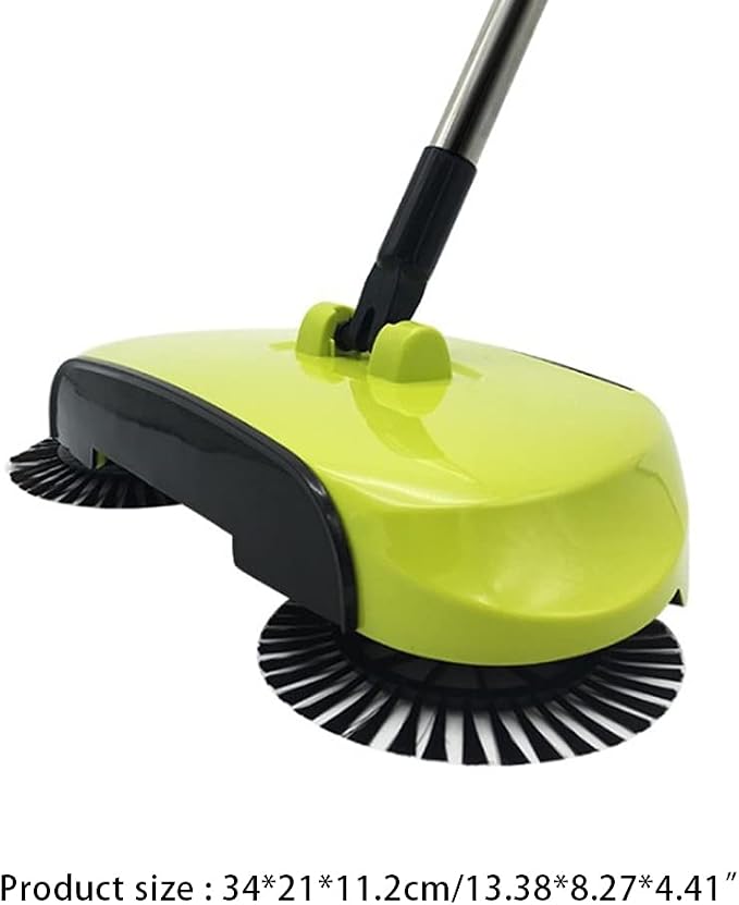 Hand Push Sweeper, Manual Sweeper, Carpet Sweeper, 360 Degree Rotating Floor Mop - Image 9