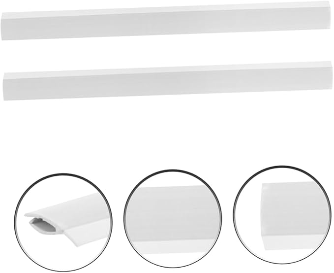 2pcs Rubber Dustpan Edge Replacement Strips Weather-Resistant Seal - Image 2
