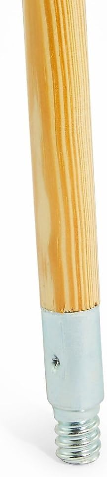 Professional 60" Wood Push Broom Handle, Threaded Metal Tip by CoastwideProfessional