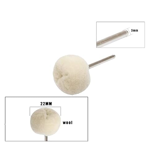 Luo ke 20 Pcs Soft Pashm Polishing Wheel - Image 2