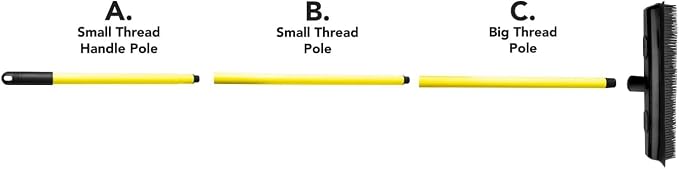 FURemover Sweep Pet Hair Rubber Broom - Image 5