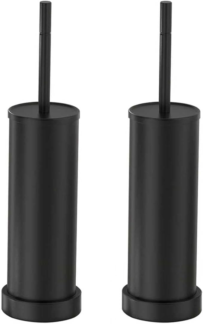 Toilet Brush and Holder Set: 304 Stainless Steel by Kaxnuaxu