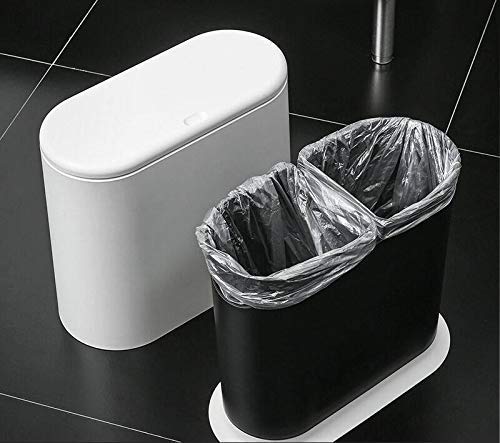 IEEK 12 Liter Rectangular Plastic Trash Can - Image 2