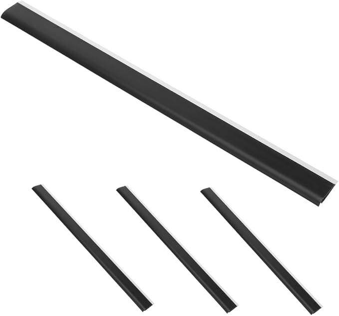 4Pcs Durable Rubber Dustpan Lip Edge Strips by LALADEFIEE
