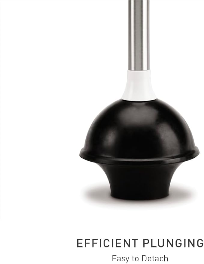 simplehuman Toilet Plunger and Caddy, Stainless Steel - Image 4