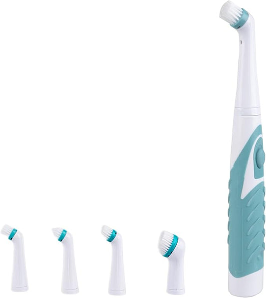 Electric Cleaning Brush with 4 in 1 Multiple Brush Heads, Indoor Household by SOARING
