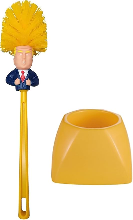 3 Set Trump Toilet Brush with Holder，Make Toilet Clean agin Trump Toilet Brush， - Image 2