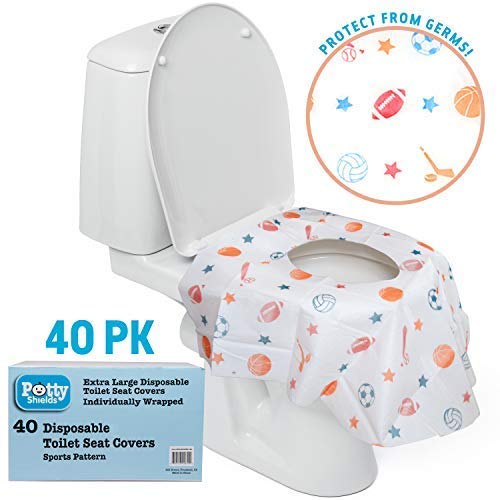 Disposable Toilet Seat Covers for Kids & Adults, 40 Pack - Image 7