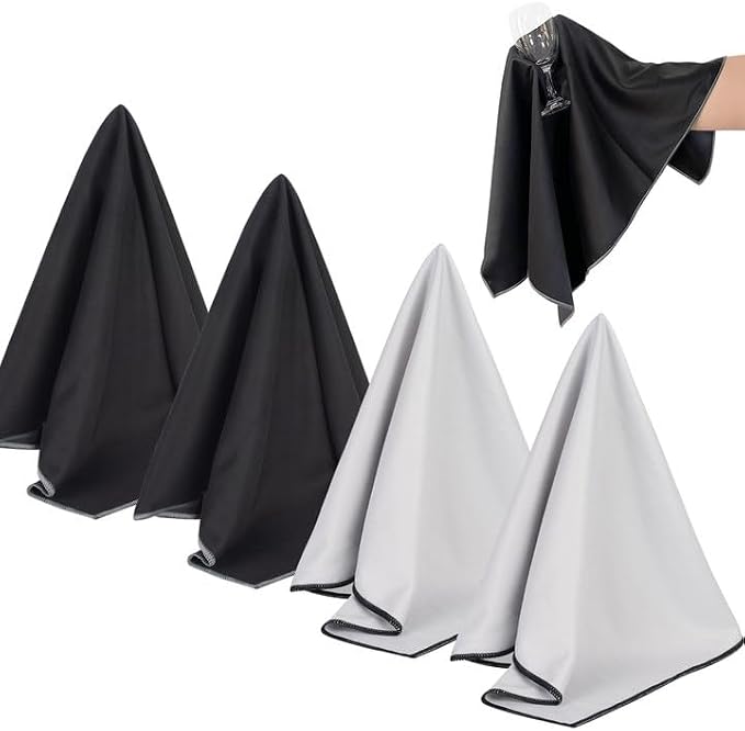SINLAND Microfiber Glass Polishing Cloths Large Size Thick Lintless Drying by SINLAND