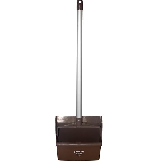SPARTA Upright Dustpan with Aluminum Handle, Serrated Edge - Image 2