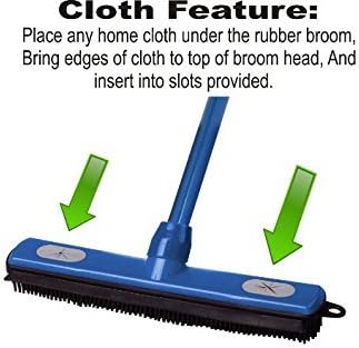 Superior Fur Remover Rubber Broom- 48 Inch Handle - Image 3