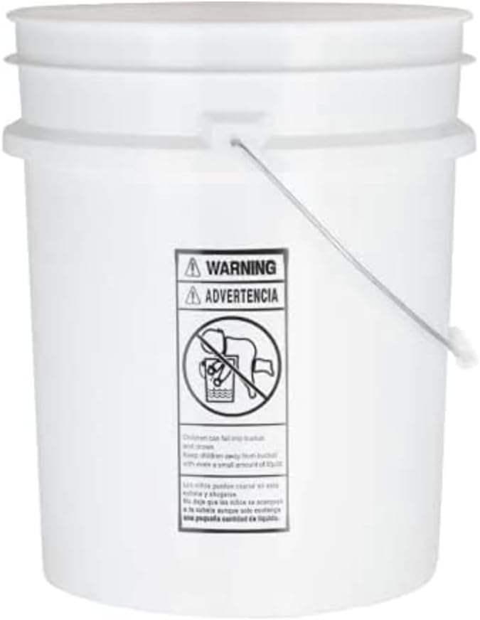 House Naturals 5 Gallon Premium HPDE Plastic Bucket - Image 3