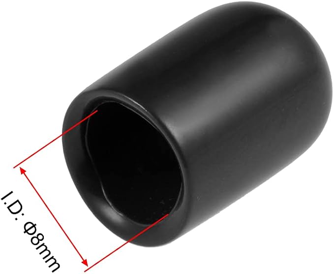 uxcell 20pcs Rubber End Caps 5/16" ID Vinyl Round Tube Bolt Cap Cover Thread - Image 3