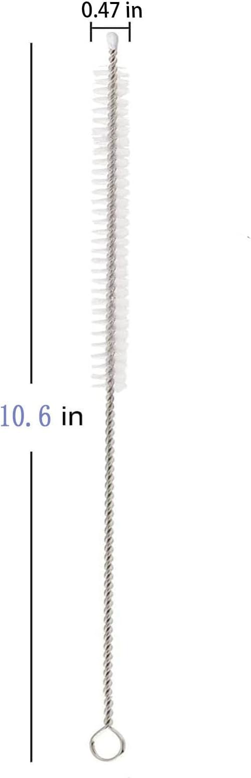 2 Pack Straw Cleaner Brush, Reusable Metal Handles Straw Cleaner Brush Extra - Image 2