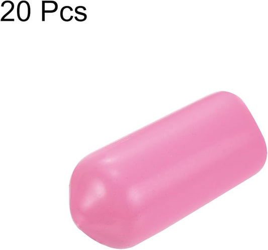 uxcell 20pcs Rubber End Caps 7mm ID Vinyl PVC Round Tube Bolt Cap Cover Screw - Image 2