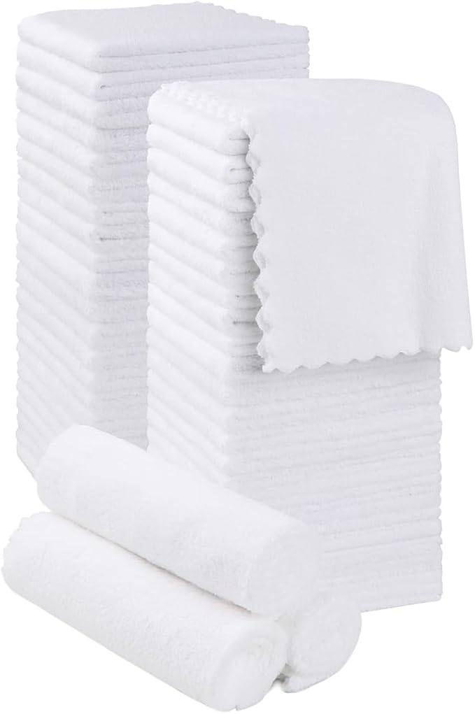 Orighty Washcloths 48 Pack, Ultra Soft Face Cloths 12 x 12 inch, Absorbent & by AllRightinOrighty