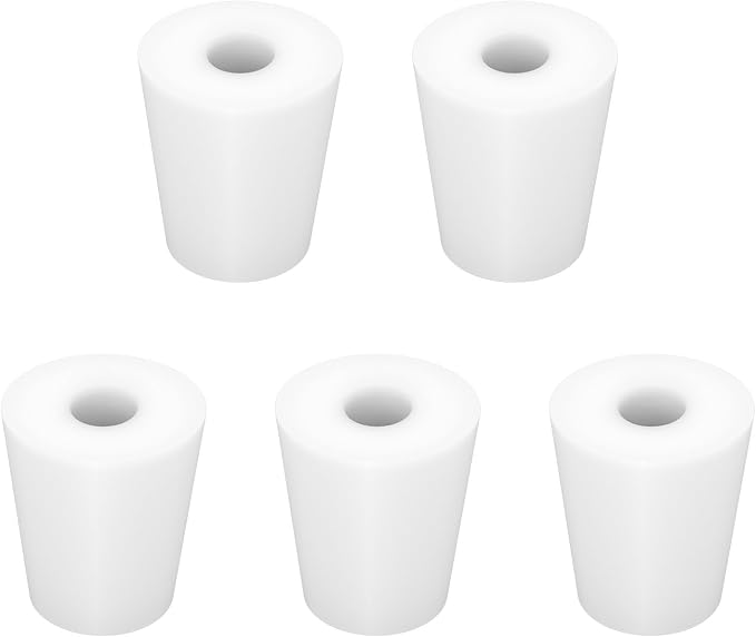 Labasics 5-Pack 3# Single-Hole Silicone Stoppers, Durable and Reusable Silicone by Labasics