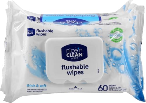 Nice 'N Clean Adult Flushable Wipes | Personal Cleansing Wipes Made from - Image 15