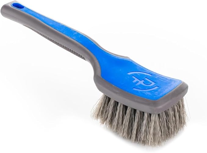 Detail Factory - ProGrip Tire Brush - Ergonomic ProGrip Handle, Stiff Synthetic by DetailFactory