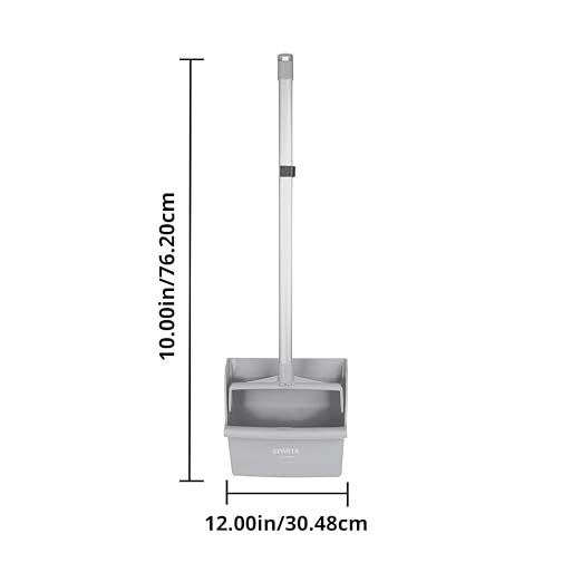 SPARTA Upright Dustpan with Aluminum Handle, Serrated Edge - Image 5