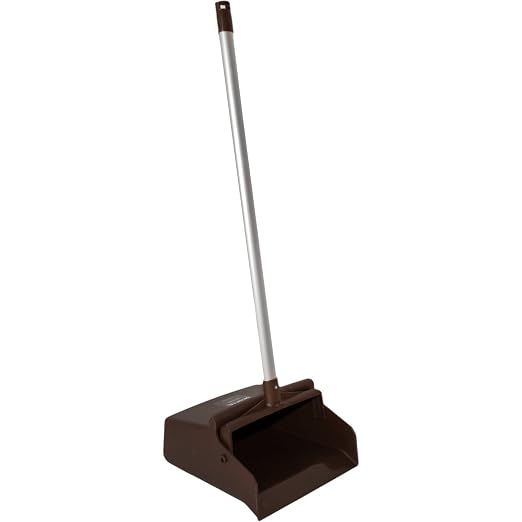 SPARTA Upright Dustpan with Aluminum Handle, Serrated Edge by CarlisleFoodServiceProducts