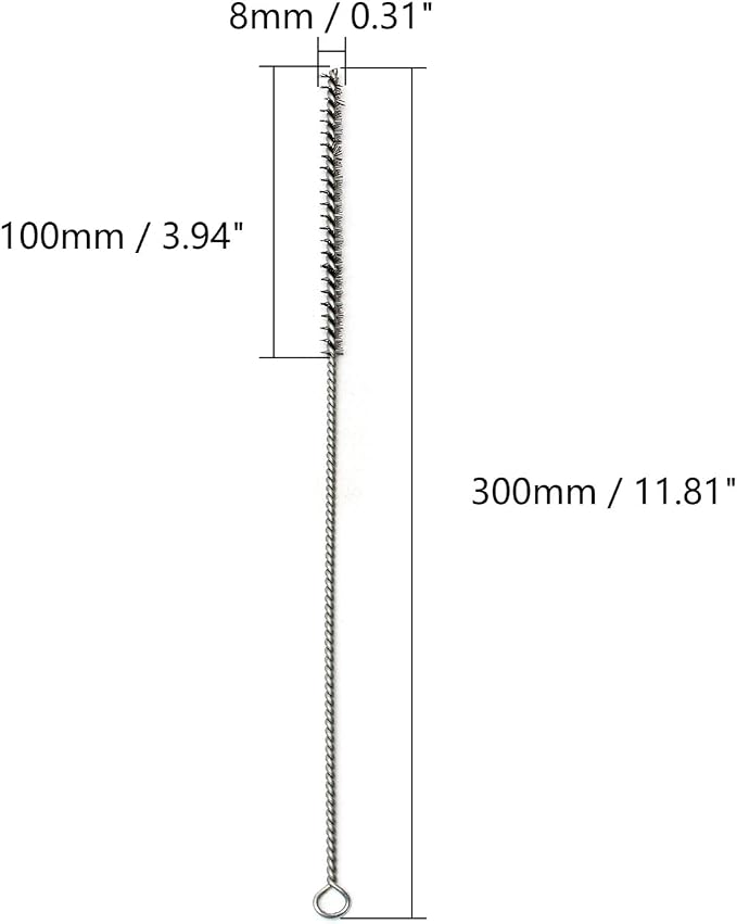 Utoolmart Steel Wire Tube Brush, Stainless Steel Spiral Power Bottle Cleaning - Image 2