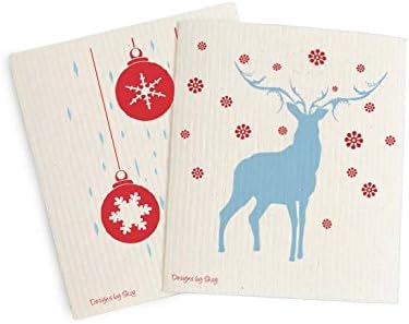 Skoy Cloth - 2-Pack Eco-Friendly & Reusable Swedish Dishcloth, by Skoy