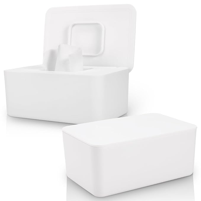 2 Pack LEQXGO Baby Wipes Dispenser, Wipes Dispenser Baby Wipes Case, Baby Wipe by LEQXGO