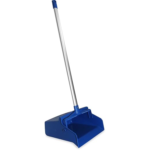 SPARTA Upright Dustpan with Aluminum Handle, Serrated Edge by CarlisleFoodServiceProducts