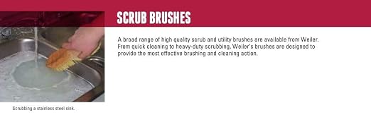Weiler 72058 8" Square End Scrub Brush, - Image 2