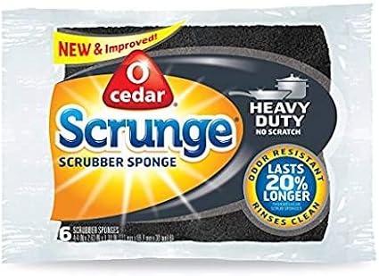 O-Cedar Scrunge Heavy-Duty Scrub Sponge | Odor-Resistant - Image 7