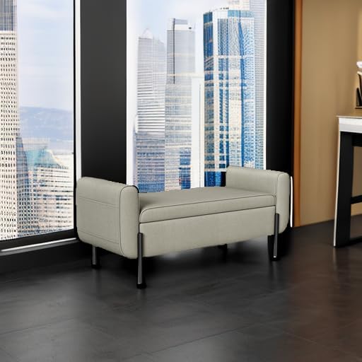 SONGMICS Storage Bench with Armrests, Ottoman with Storage - Image 6