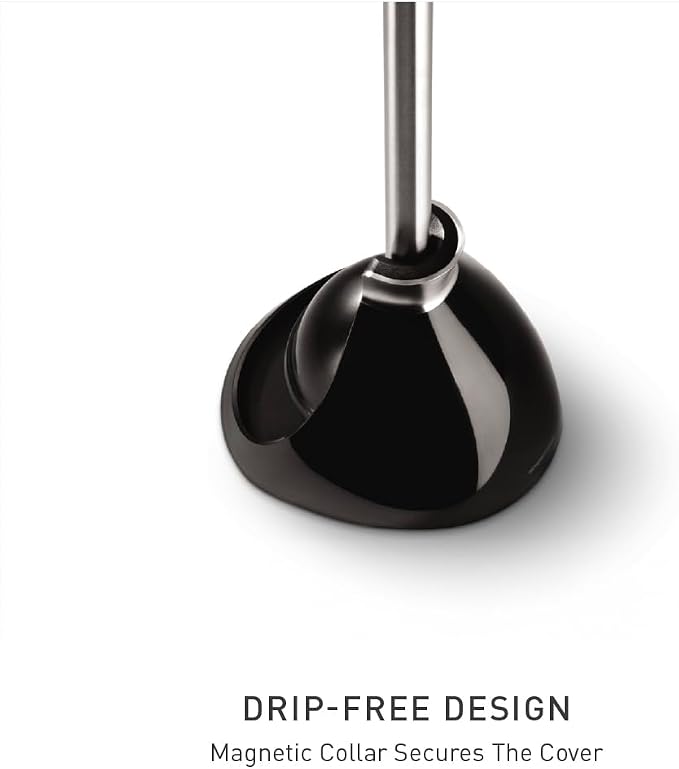 simplehuman Toilet Plunger and Caddy Stainless Steel - Image 3