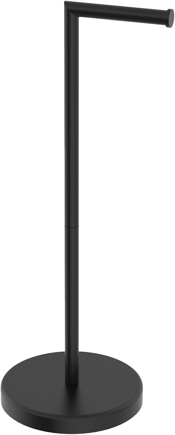 BWE Bathroom Toilet Paper Holder Stand Matte Black SUS304 Stainless Steel RV by BWE