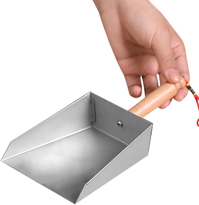 DECHOUS Stainless Steel Mini Dustpan Metal Small Dust Pan - Image 4