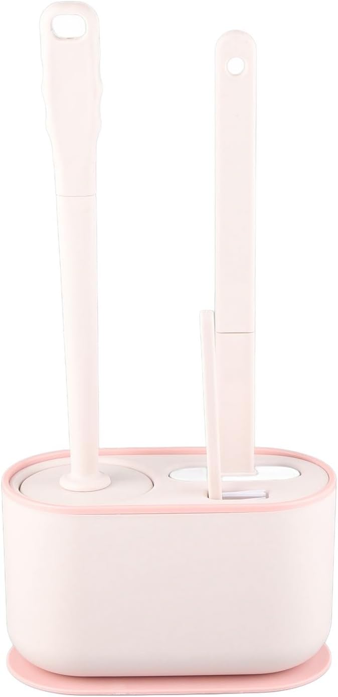 Toilet Brush Set, Bathroom Accessories, Toilet Bowl Cleaners, Deep Cleansing by MOUMOUTEN