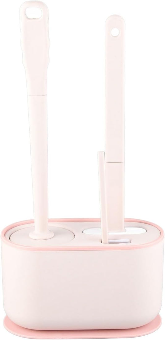 Toilet Brush Set, Bathroom Accessories, Toilet Bowl Cleaners, Deep Cleansing by MOUMOUTEN