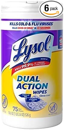 Lysol Dual Action Disinfectant Wipes, by Lysol