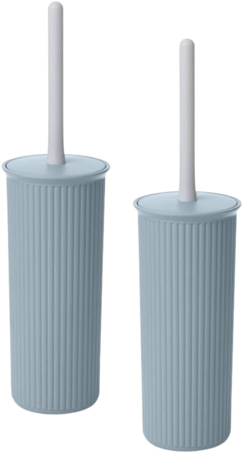 Superio Decorative Plastic Toilet Bowl Brush and Holder Set, Cleaner Scrubber by Superio