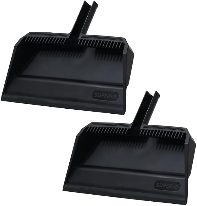 Superio 2-Pack Wide Plastic Dustpan by Superio