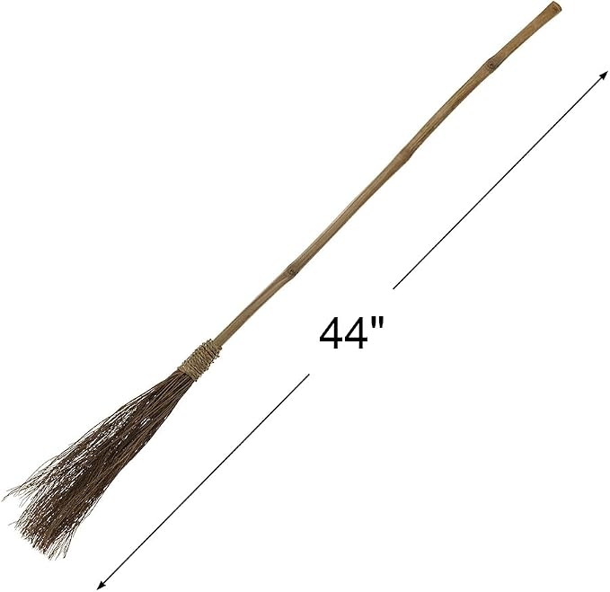Brown Straw Broom - Image 2