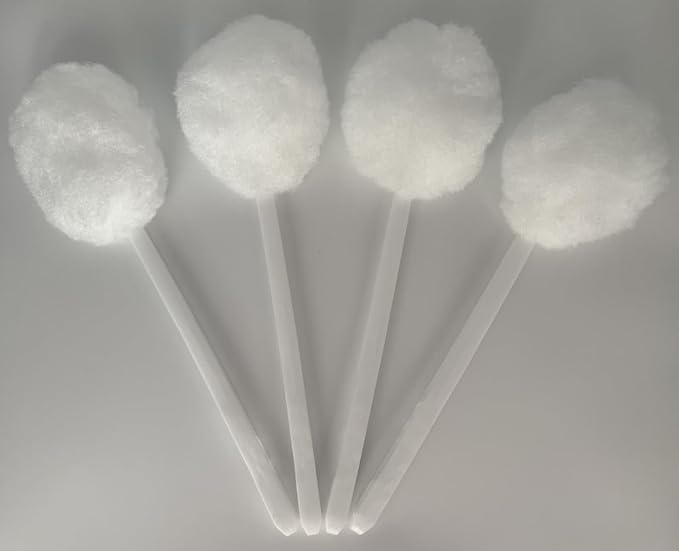 Bowl Brush Toilet Cleaning Brush Set Soft Polyester Head 15x5 inches White by Picmoo
