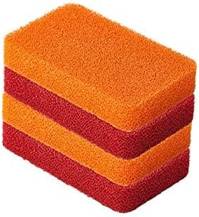 Liflicon Heavy Duty Silicone Scrubber Sponges -Kitchen Bathroom Cleaning - Image 2